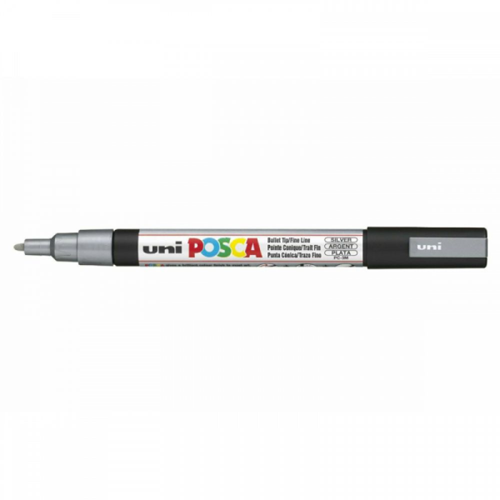 Posca PC3M pointe fine - Argent - 