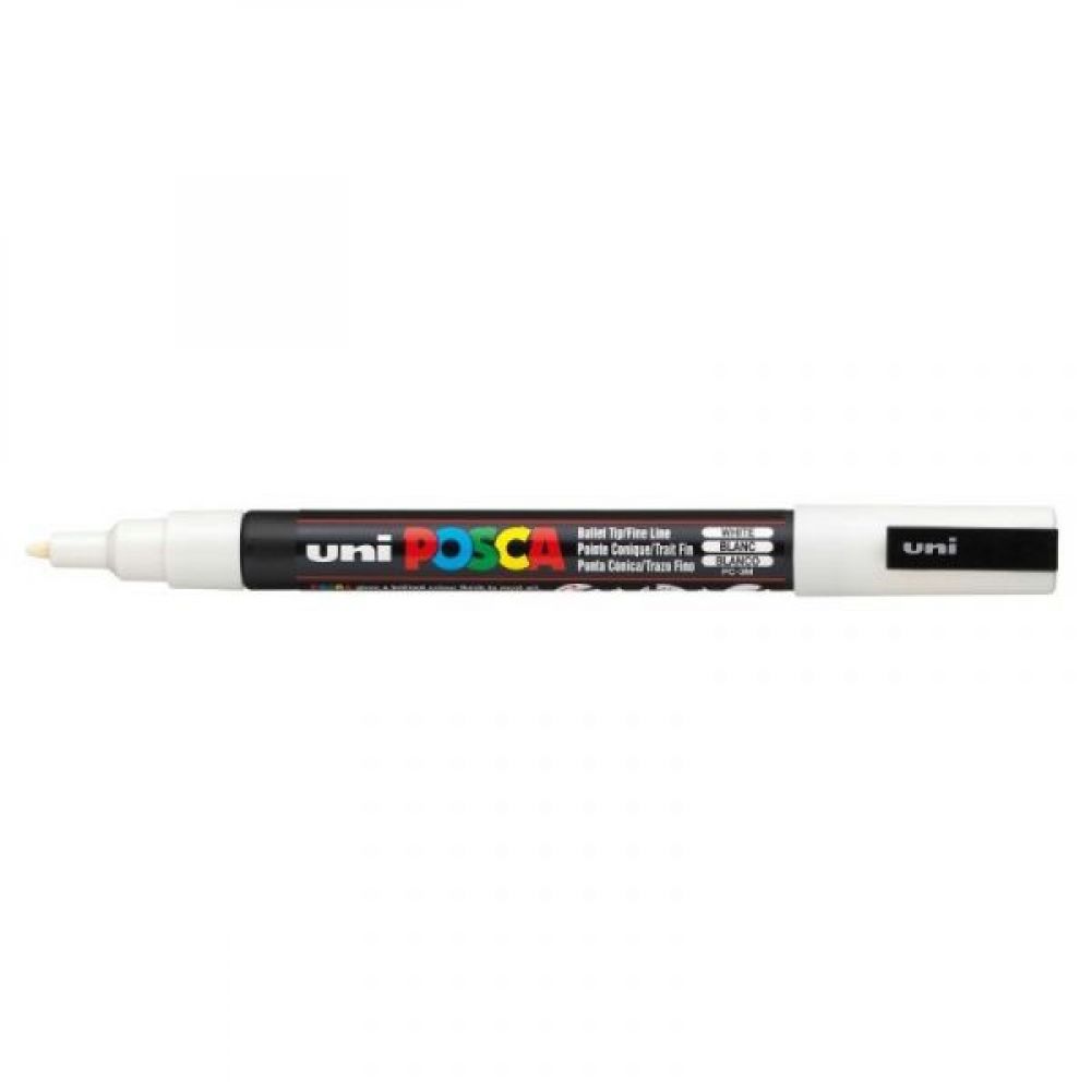 Posca PC3M pointe fine - Blanc - 