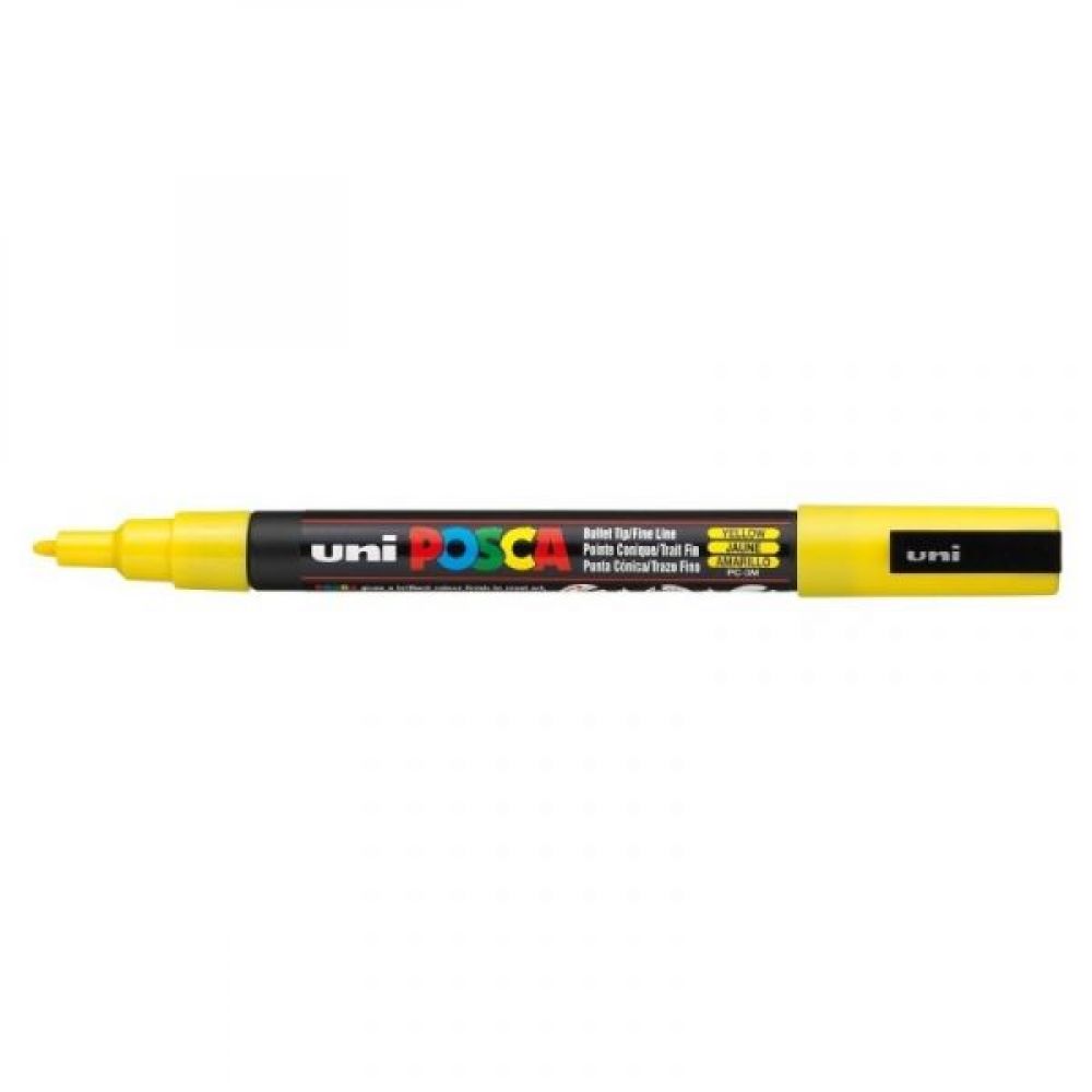 Posca PC3M pointe fine - Jaune - 