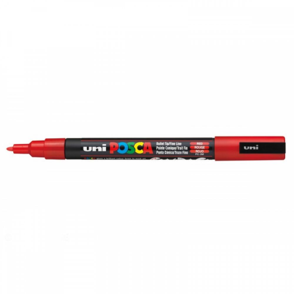 Posca PC3M pointe fine - Rouge - 