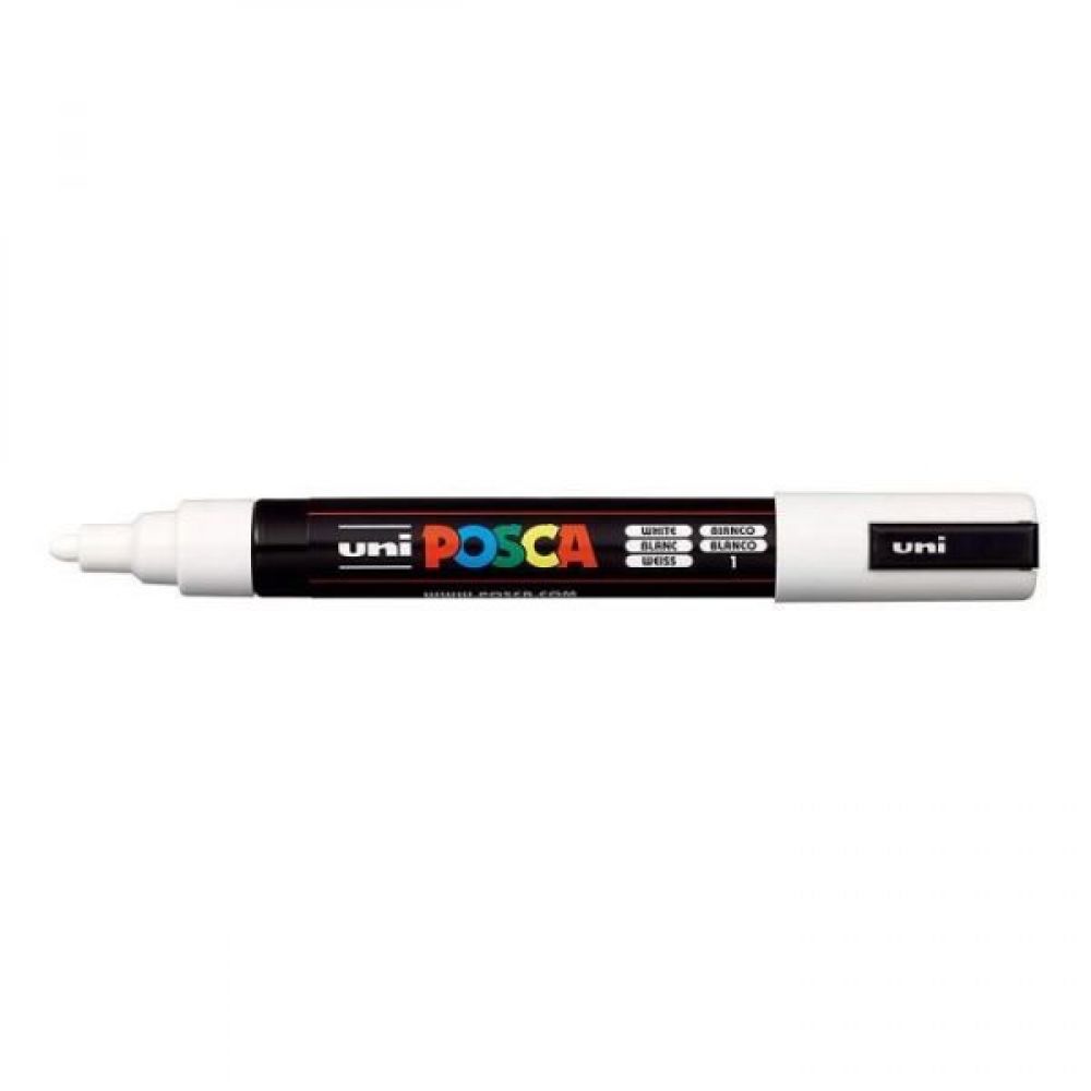 Posca PC5M pointe moyenne - Blanc - 