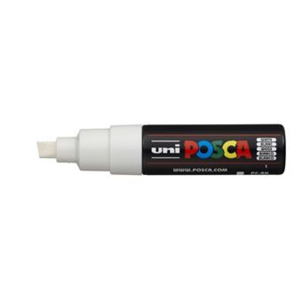 Posca PC8K pointe large - Blanc - 