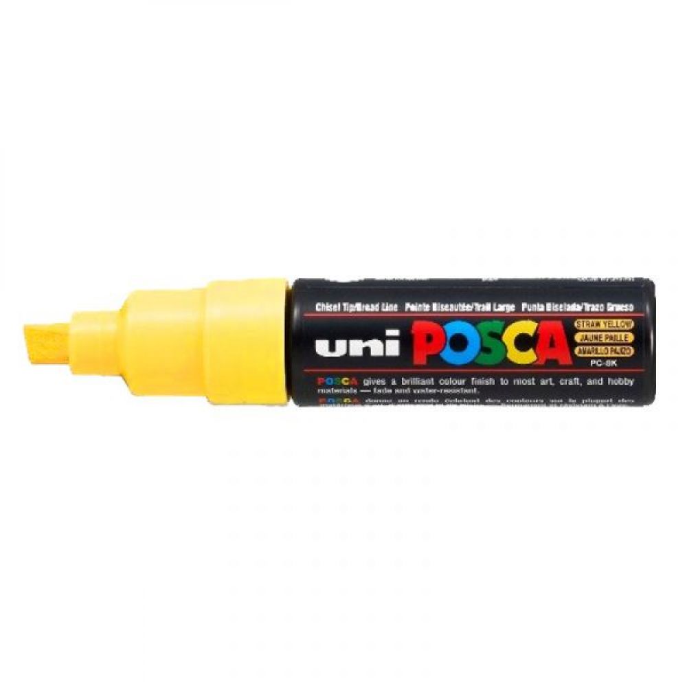 Posca PC8K pointe large - Jaune - 