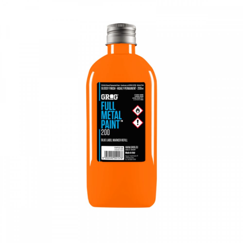 Grog Full Metal Paint FMP 200 - Orange Fluorescent - 