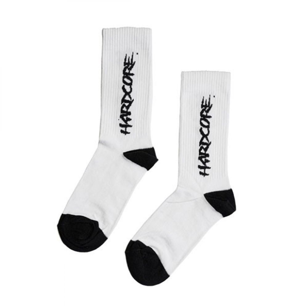 Chaussettes MTN Socks Hardcore blanc