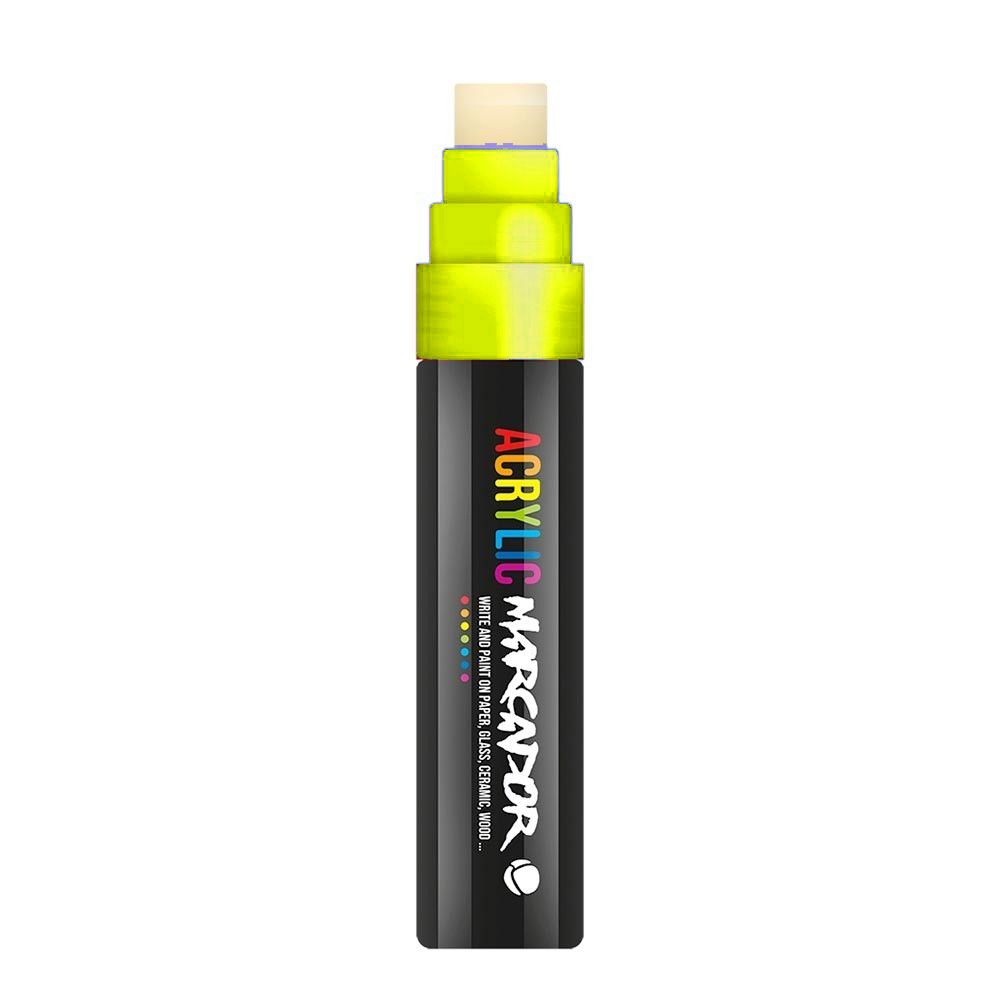 Marqueur Acrylique Jaune Fluo (15mm)