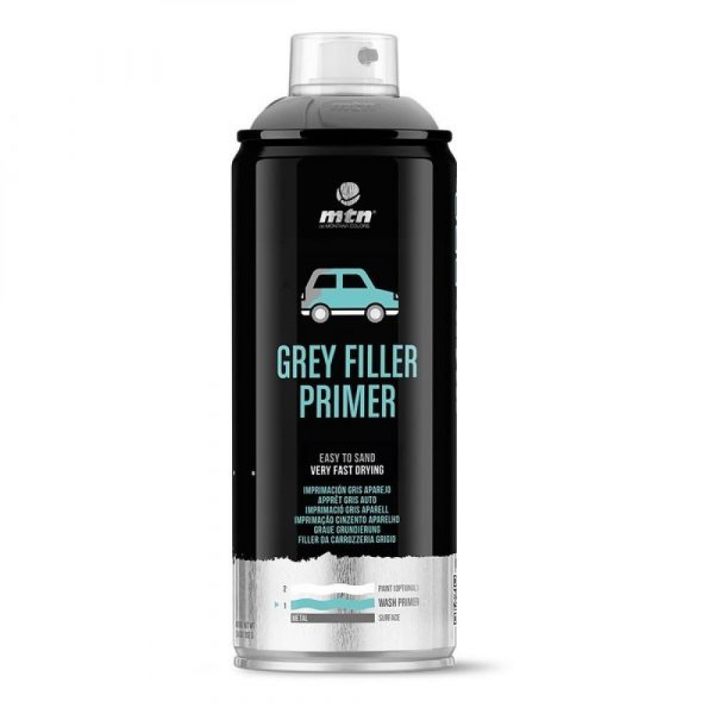 Apprêt gris Carrosserie Auto MTN 400ml - Gris - 