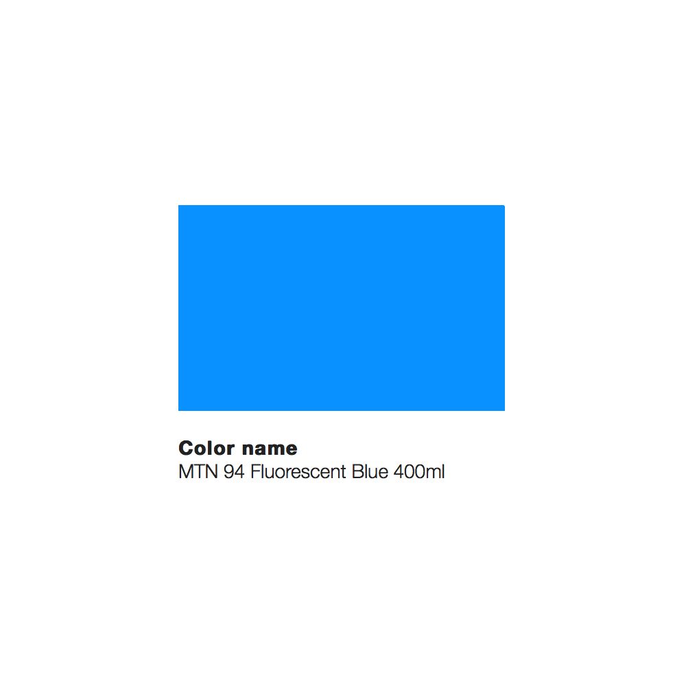 MTN 94 peinture fluorescente 400ml - Fluorescent Bleu