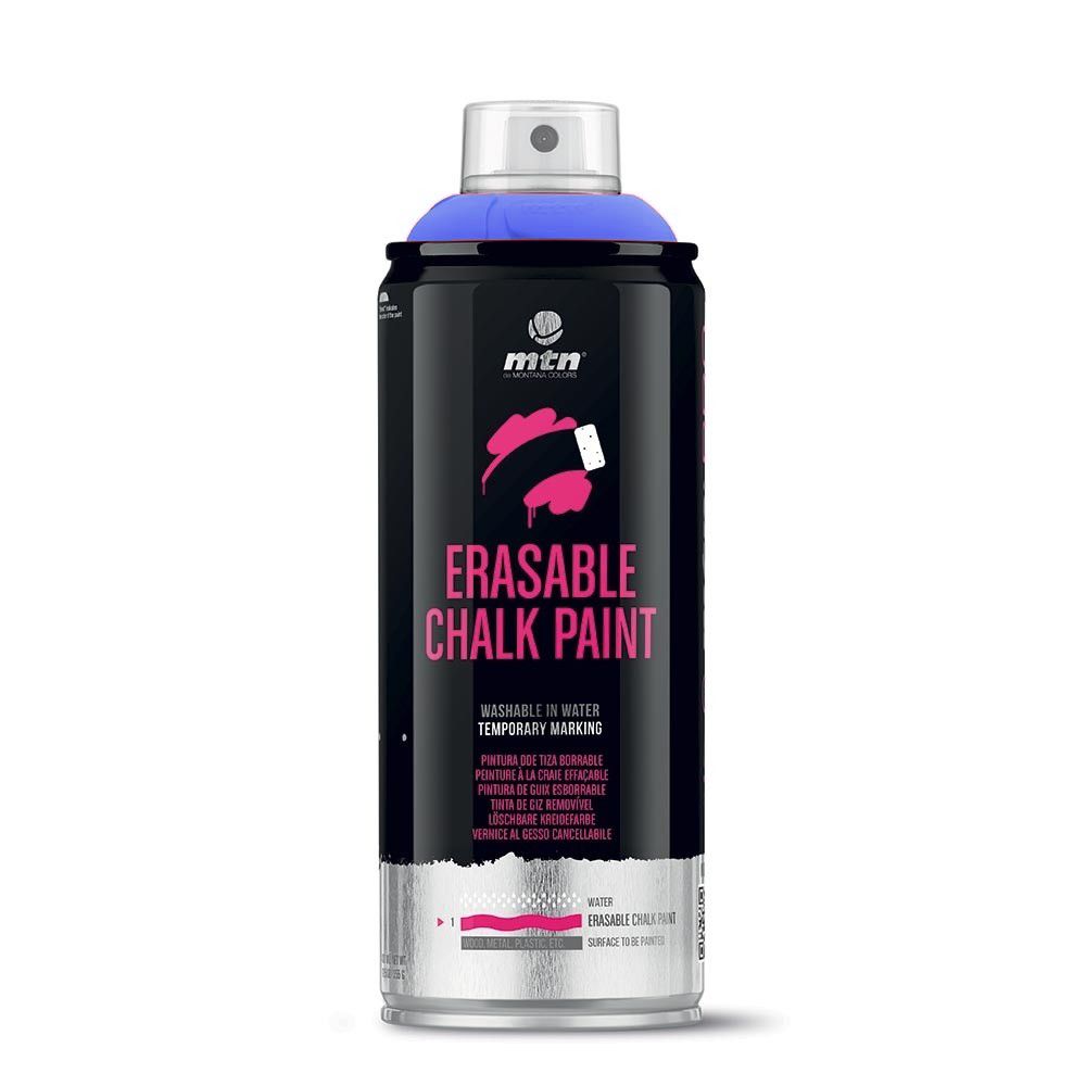 MTN PRO peinture effaçable Chalk 400ml - BLEU CRAIE