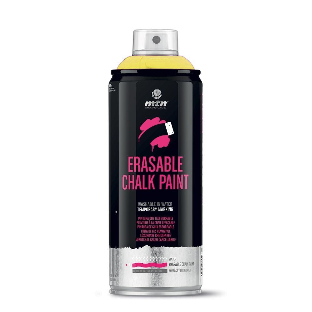 MTN PRO peinture effaçable Chalk 400ml - JAUNE CRAIE