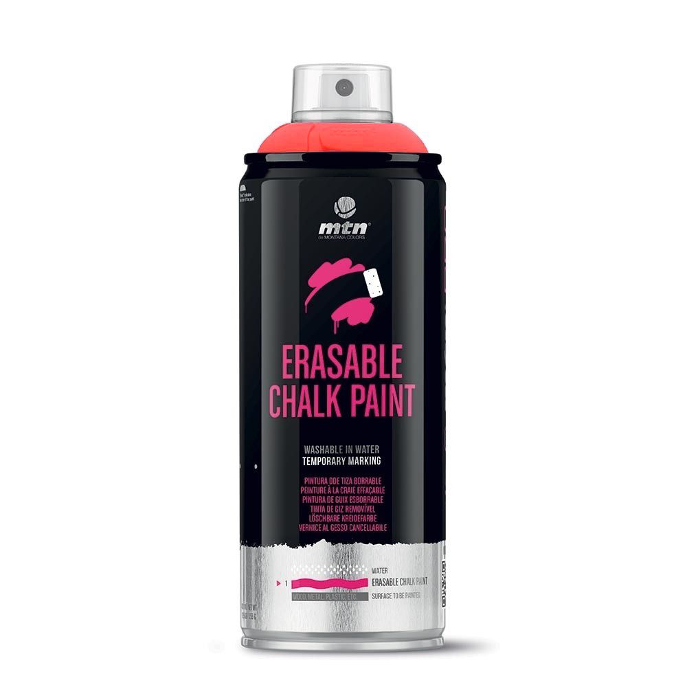 MTN PRO peinture effaçable Chalk 400ml - ROUGE CRAIE