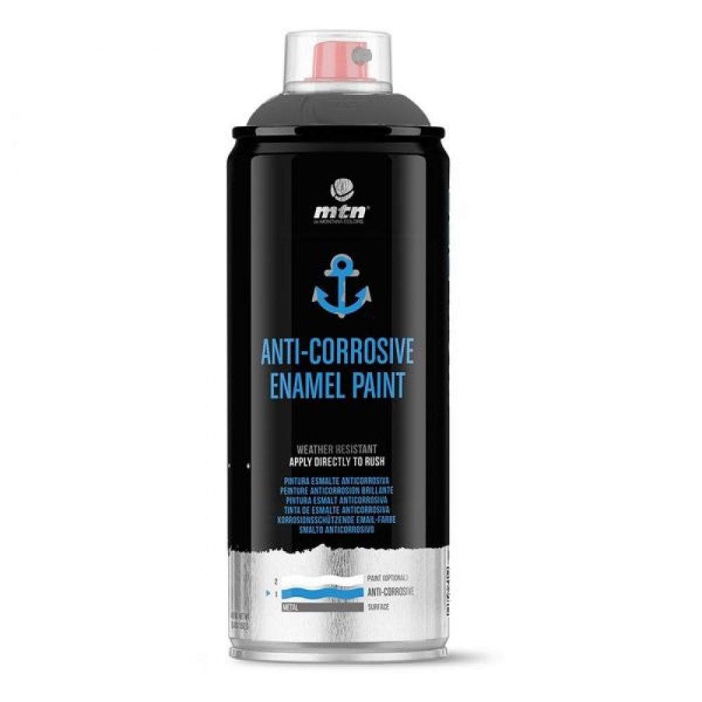 Peinture anticorrosion MTN 400ml - Noir - 